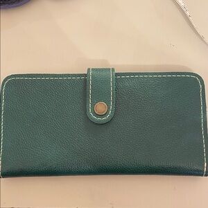 Portland Leather Teal Wallet